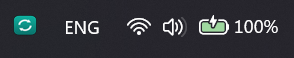 The LanderSync icon sitting in the Windows notification area